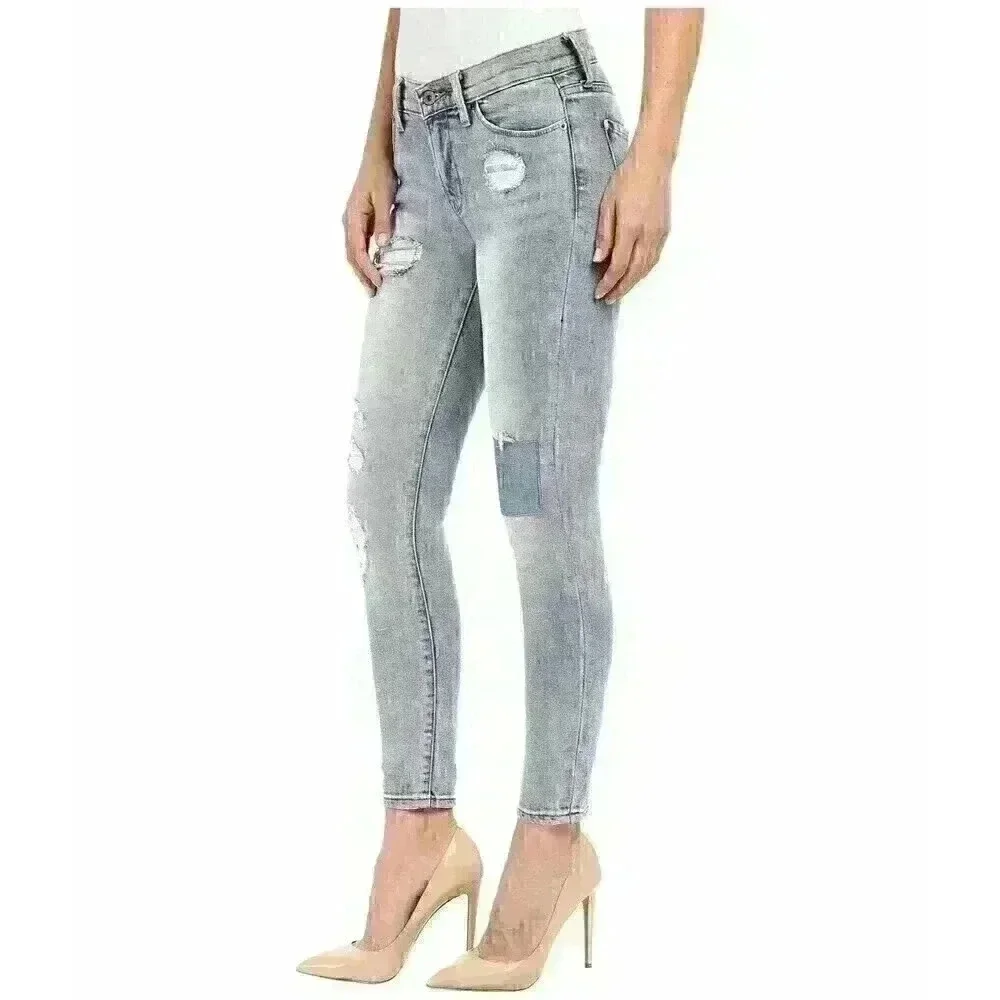 Lucky Brand Americana Brooke Ripped Skinny Pico Rivera Wash Jeans Sz 2/26; $129 - Picture 4 of 15